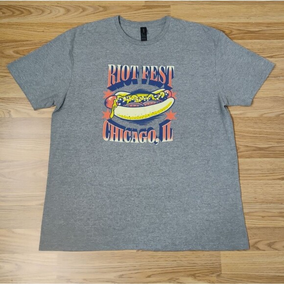 Riot Fest Chicago Concert T-Shirt Gray size XL - Picture 5 of 12